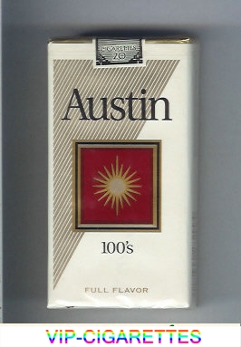 Austin 100s Full Flavor cigarettes with square