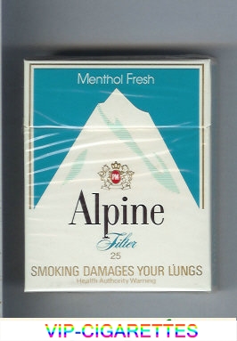 Alpine Menthol Filter cigarettes Australia
