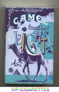 Camel Cigarettes Art Issue Menthol Lights side slide hard box