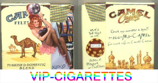 Camel Filters Casino Showgirl Issue Eva side slide cigarettes hard box