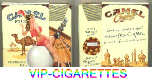 Camel Filters Casino Showgirl Issue Cami side slide cigarettes hard box