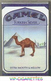 Camel Turkish Silver cigarettes hard box