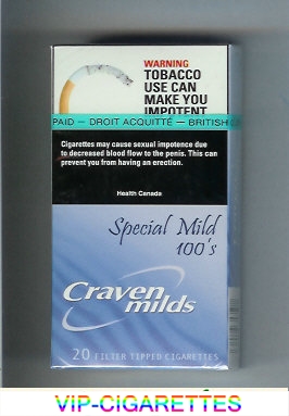 Craven 100s Milds Special Mild cigarettes