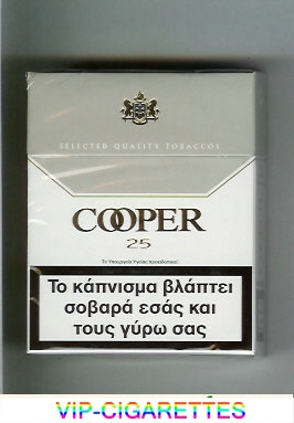 Cooper 25 cigarettes Select Quality Tobaccos