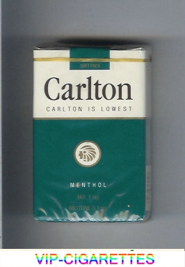 Carlton Menthol Filter cigarettes lowest tar 1mg