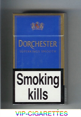 Dorchester Smooth blue 100s cigarettes hard box