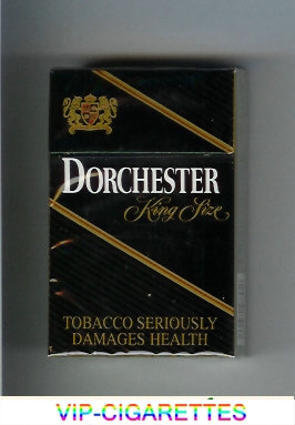 Dorchester black cigarettes hard box