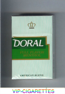 Doral Full Flavor Menthol cigarettes hard box