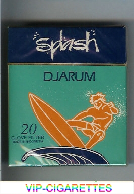 Djarum Splash 90s cigarettes wide flat hard box