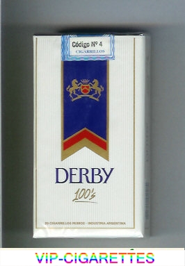 Derby 100s cigarettes soft box