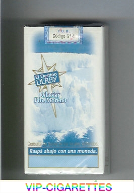 Derby El Destino Derby Suaves Glaciar Pto.Moreno 100s cigarettes soft box
