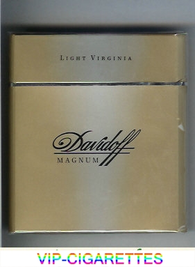 Davidoff Magnum Light Virginia grey 100s cigarettes wide flat hard box