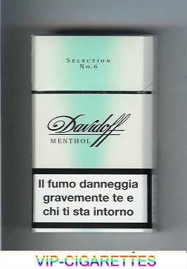 Davidoff Menthol Selection No 6 100s cigarettes hard box