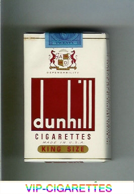 Dunhill Cigarettes King Size Made in USA soft box