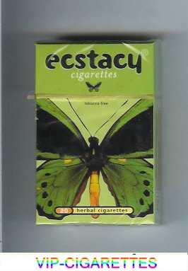 Ecstacy green herbal cigarettes hard box