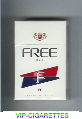 Free F '6' Premium Taste white and black and red Cigarettes hard box