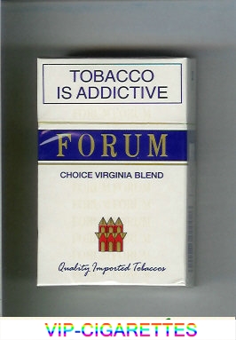 Forum Choice Virginia Blend Quality Imported Tobaccos cigarettes hard box