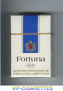 Fortuna Lights cigarettes hard box