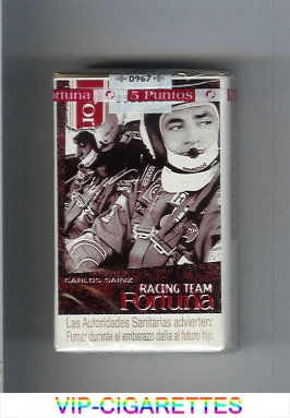 Fortuna Racing Team Carlos Sainz cigarettes soft box