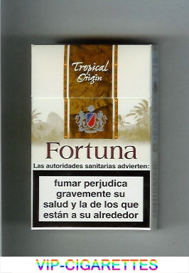 Fortuna. Tropical Origin cigarettes hard box