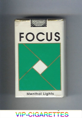 Focus Menthol Lights cigarettes soft box