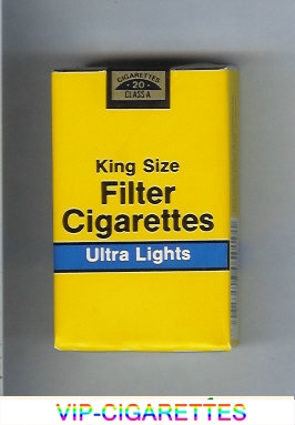 Filter Cigarettes King Size Ultra Lights cigarettes soft box