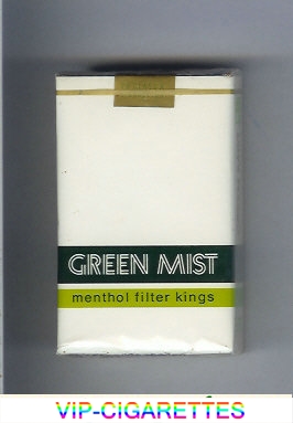 Green Mist Menthol Filter Kings cigarettes soft box