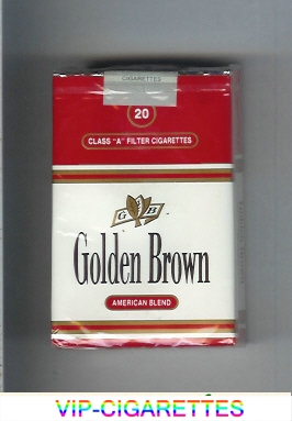 Golden Brown American Blend red and white cigarettes soft box