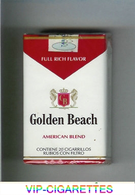Golden Beach American Blend Full Rich Flavor cigarettes soft box