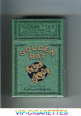 Golden Bat green cigarettes hard box