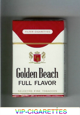 Golden Beach Full Flavor Selected Fine Tobaccos Filter cigarettes hard box