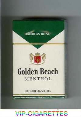 Golden Beach American Blend Menthol cigarettes hard box