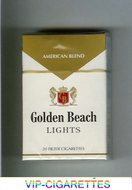 Golden Beach American Blend Lights cigarettes hard box