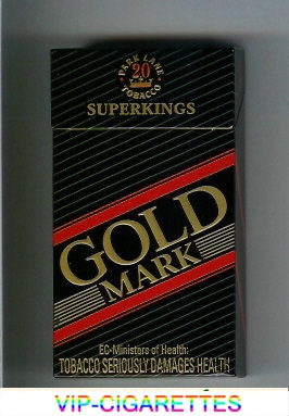 Gold Mark SuperKings 100s cigarettes hard box