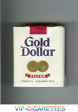 Gold Dollar Filter white cigarettes soft box