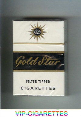Gold Star Filter Tipped Cigarettes hard box