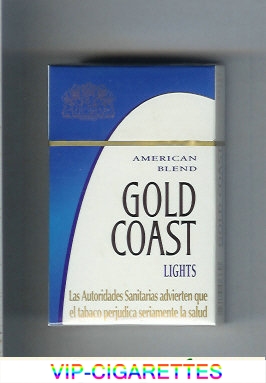 Gold Coast Lights American Blend Cigarettes hard box