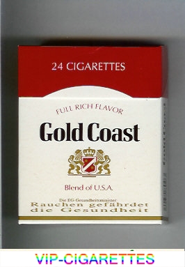Gold Coast Full Rich Flavor Blend of U.S.A. 25s cigarettes hard box