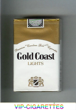 Gold Coast Lights Premium 'Carolina Gold' Cigarettes soft box