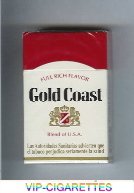 Gold Coast Full Rich Flavor Blend of U.S.A. cigarettes hard box