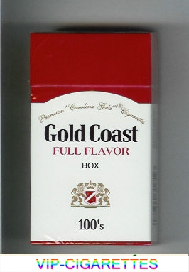 Gold Coast Full Flavor Box 100s Premium 'Carolina Gold' Cigarettes hard box