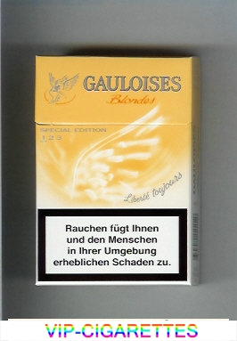 Gauloises Blondes yellow Cigarettes hard box