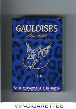 Gauloises Blondes Filtre blue cigarettes hard box