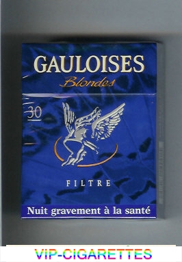 Gauloises Blondes Filtre 30s blue cigarettes hard box
