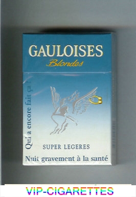 Gauloises Blondes Qui a Encore Fait Ca ' Super Legeres Cigarettes hard box