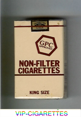 GPC Approved Non-Filter Cigarettes King Size soft box