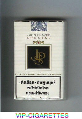 John Player Special Full Flavor American Blend white and black cigarettes soft box