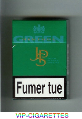 John Player Special Green Menthol green cigarettes hard box