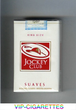 Jockey Club Suaves King Size white and red cigarettes soft box