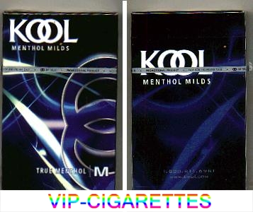 Kool Menthol Milds True Menthol hard box cigarettes